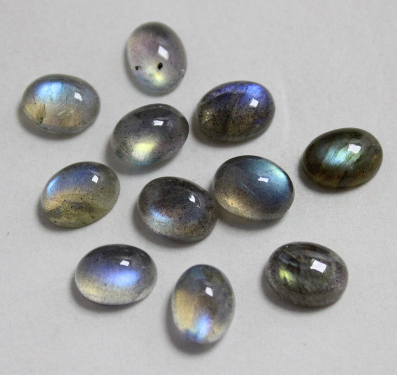 Labradorite 6*8 mm 300 Piece Oval Semi precious stone Loose Gemstone