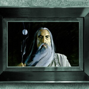 Lord of the Rings Saruman Original Oil Painting Head Study - Etsy