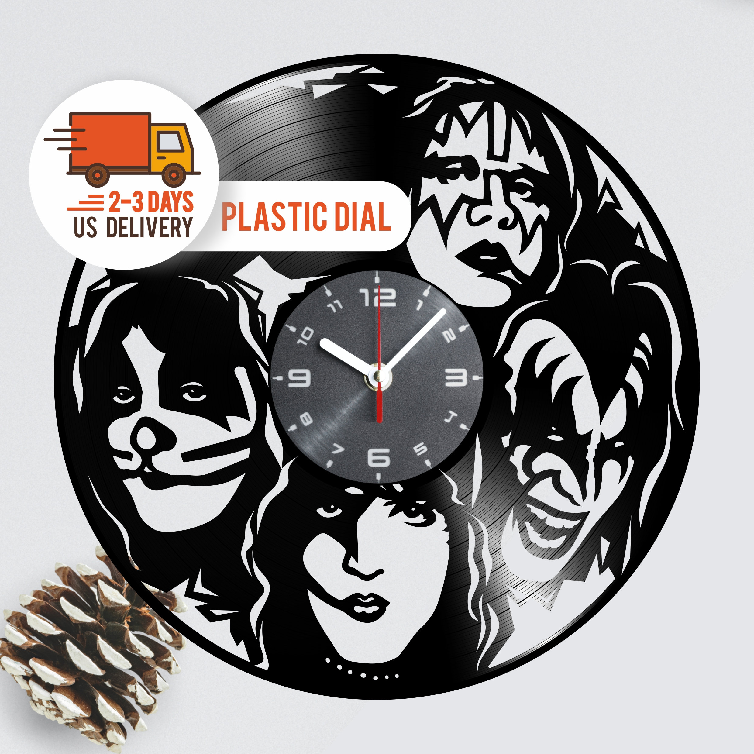 Kiss Band Clock Etsy
