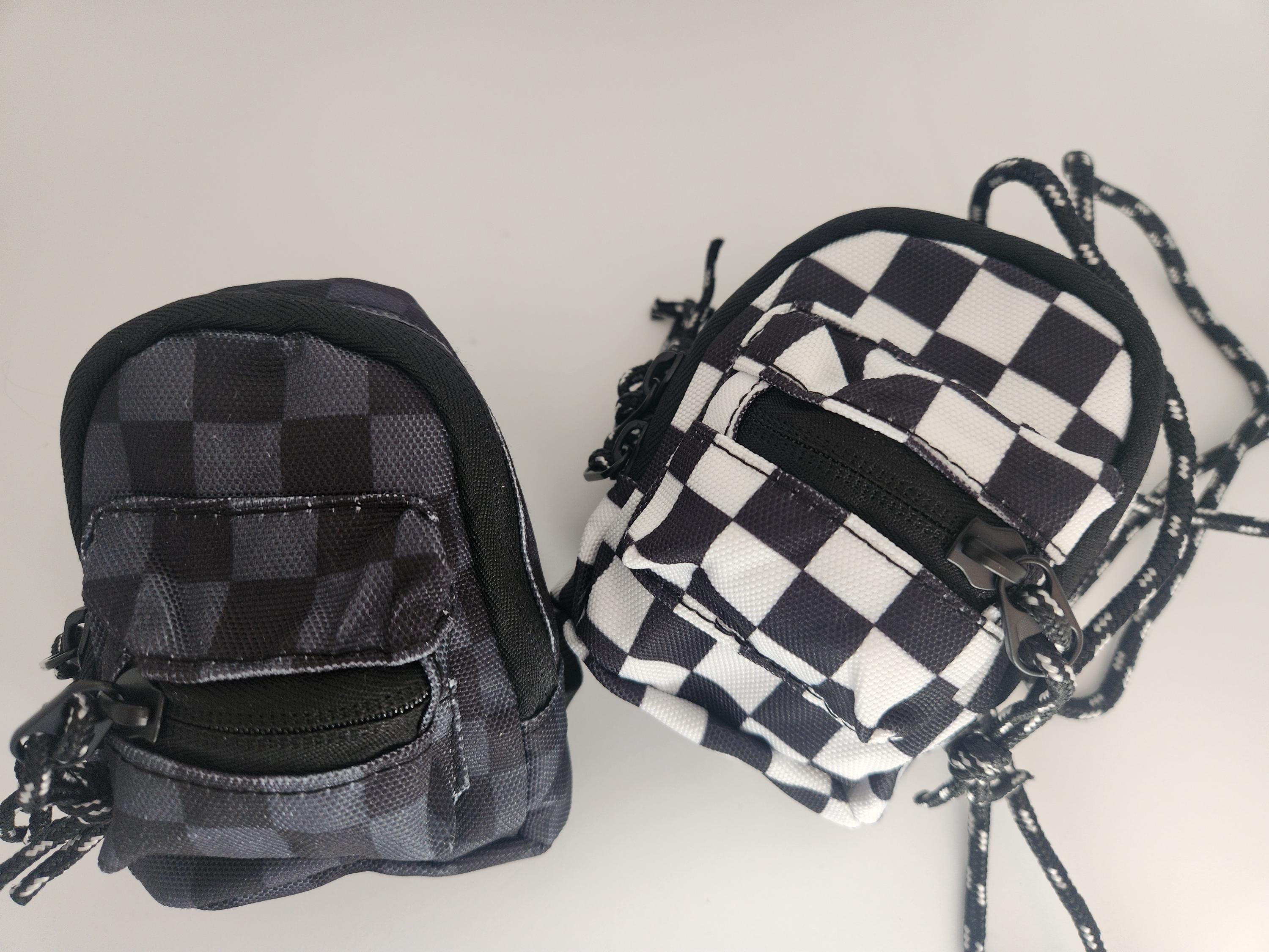 checkered backpack mini Kids - Mini Checkered Backpack With Crossbody Strap