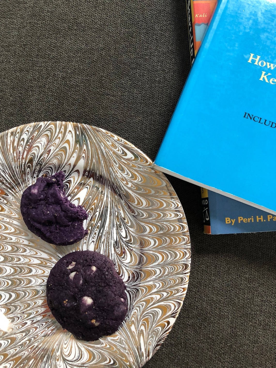 The Trendy One ube/purple Yam Cookie With White Chocolate Etsy