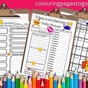 Swear Words Planner, Curse the days stress with this Swear Words Set colouring Adult Planner, Monthly Planner and Daily Planner, Weekly