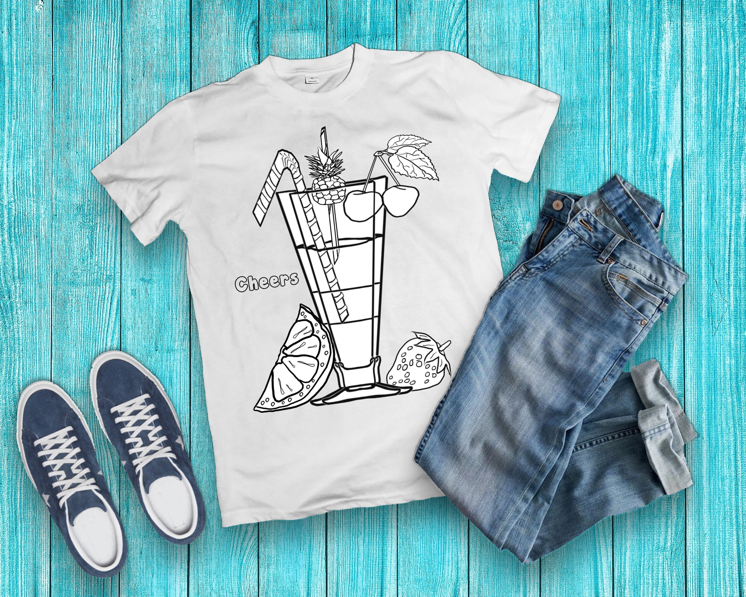 Craft T Shirt Adult Colouring Page Grab A Fabric Marker And Stir