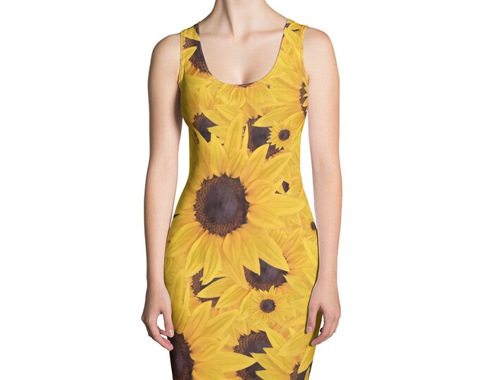 Featured listing image: Sunflower Sun dress,Smell the Flowers with this Vintage inspired Summer dress that will Swing you back into style check out my Sun dress