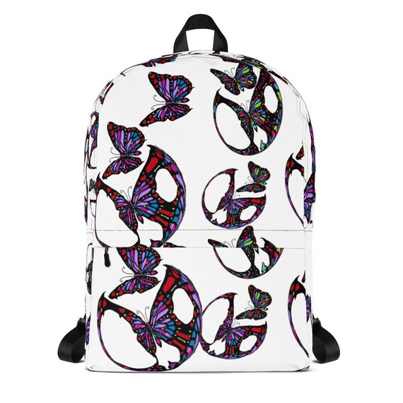 purple butterfly backpack