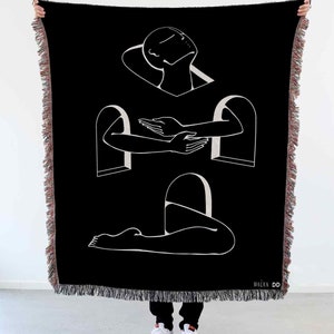 Rising Above Art Blanket By Lena Macka Tapestry / Gobelin / Throw Blanket / Woven Wall Hanging