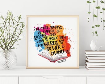 Livresques coussin, oreiller | Shadowhunters | Instruments mortels | Le parabatai | Les Malec | le TMI | Devis imprimable | Téléchargement numérique