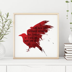 Six of Crows | Inej | Kaz Brekker | Grisha | Leigh Bardugo | Without Armor | The Dregs | Bookworm gifts