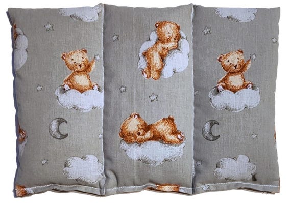 Handmade heat pad with rapeseed/cold pad/neck pillow/pillow/children - bears