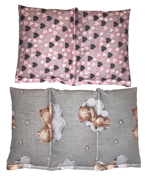 Handmade Rapeseed Heat Pack/Cold Pack/Neck Pillow/Cushion/Children - 2 Pieces Small