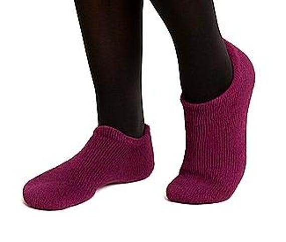 Hand-knitted handmade sneakers / " ALPACA " / / women's / bed shoes / extra soft / size is 38-39 / 6 ply / Bordeaux Red