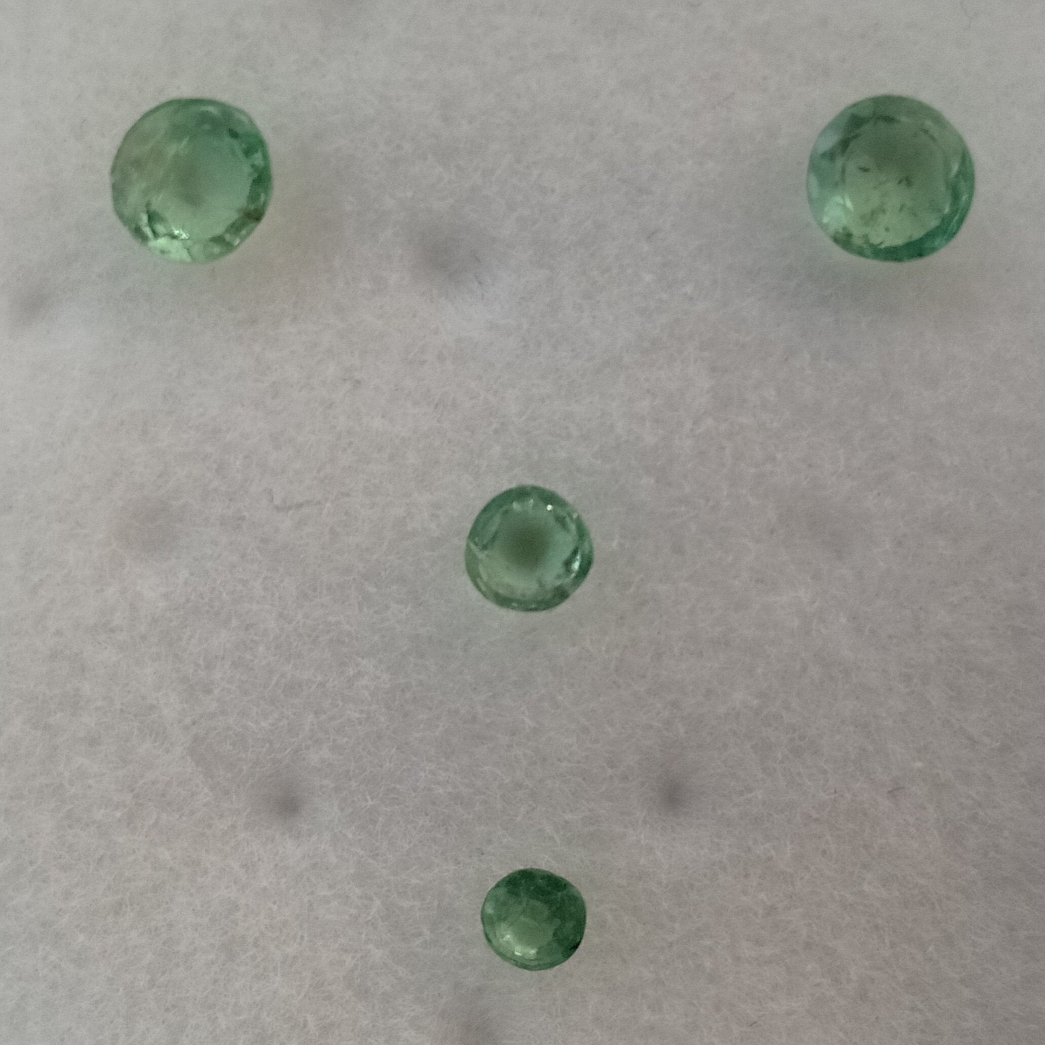 0.52 carat Emerald Set. Natural. Etsy