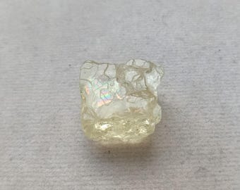 20.69  carat Orthoclase. Natural Rough Crystal. 15.8x16.25x9.2 mm. approximately.