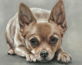Chihuahua Art Print: Signed Dog Portrait