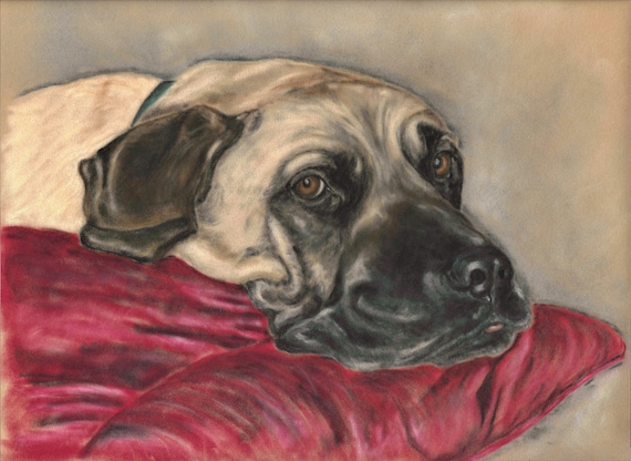 english mastiff painting