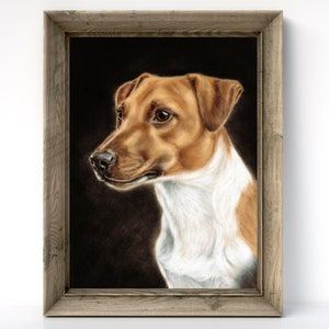 Jack Russell - Terrier Art Print - Dog Gift Idea - Terrier Painting - Dog Wall Art - Jack Russell Terrier Print