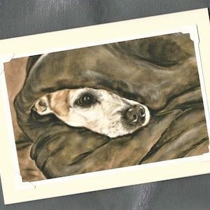 Carte chihuahua - Carte de chien mignon - Art original - Cadeau chihuahua - Impression chihuahua - Carte de chien