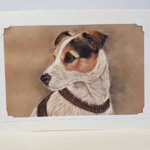 Carte Jack Russell - Personnalisé - Art Terrier - Carte Chien - Cadeau Jack Russell - Cadeau Terrier