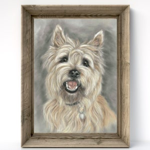Cairn terrier print - Cairn terrier wall art - terrier picture - Terrier painting - Cairn terrier art - Cairn terrier gifts