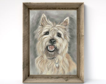 Cairn terrier print - Cairn terrier wall art - terrier picture - Terrier painting - Cairn terrier art - Cairn terrier gifts