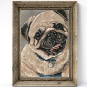 Pug print - Pug gifts - Pug art - Pug dog - Pug wall art