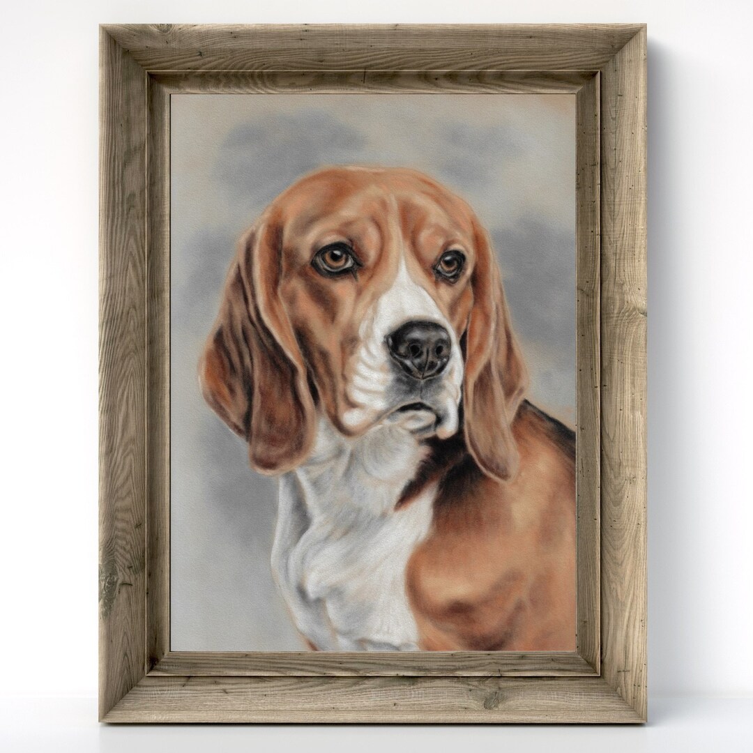 Beagle Art Print: Original Dog Wall Art, Various Sizes - Etsy
