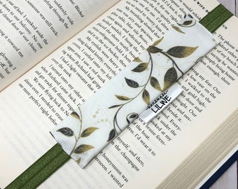 Leaf Elastic Bookmark, Bookish Gift, Unique Bookmarks, Bible Bookmark,Bookworm Gifts, Book Club, Planner Bookmark