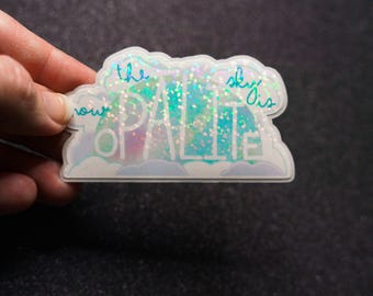 Sky Is Opalite - Holographic or Clear Gloss Taylor Stickers
