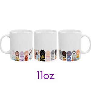 Updated Cat Friendship Bracelets Ceramic Mug - 11oz or 15oz