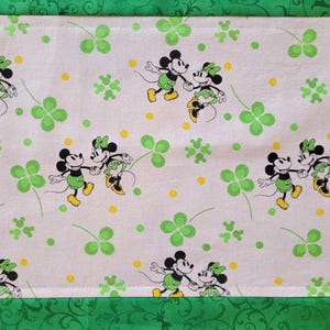 Happy St. Patrick's day Mickey & Minnie table runner-NEW!