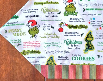 JOOCAR Christmas Coasters, Fun Green Christmas Grinch for Home Kitchen  Table Bar Decor Housewarming Gift Coasters Set of 6 