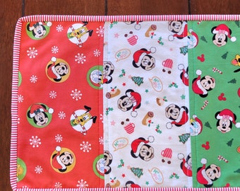 Mickey's Triple Play Christmas table runner-ONE ONLY!
