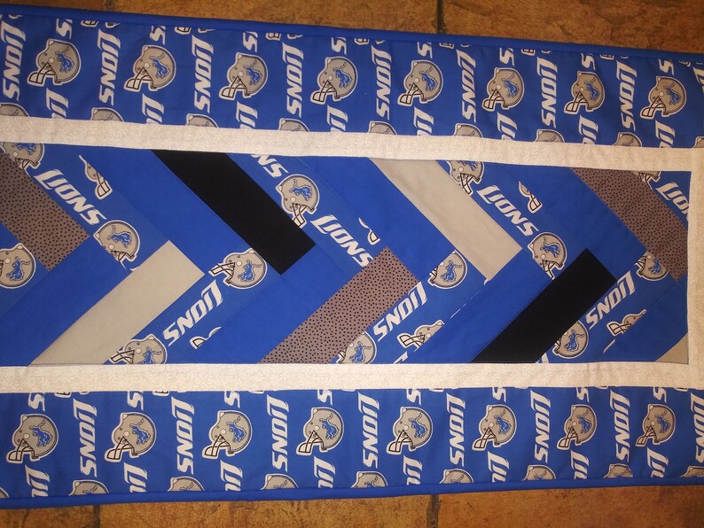 Detroit Lions Football Table Runner Centerpieces Table Decor Kitchen Decor Senerval Eu