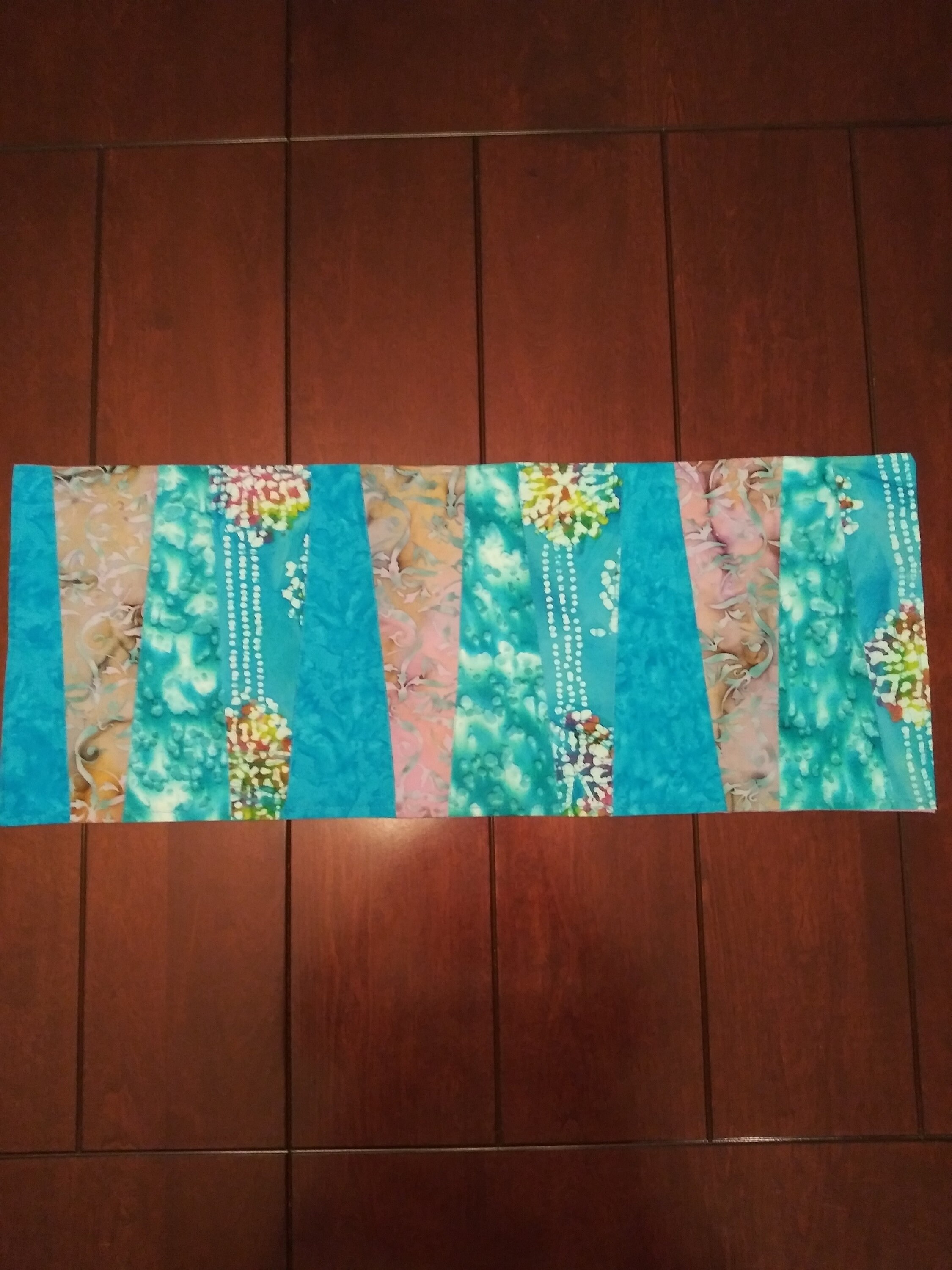 Beachy batik table runner Etsy