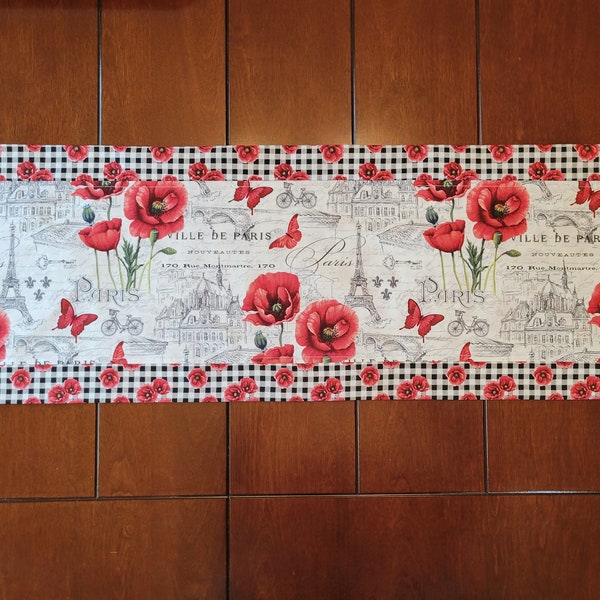 Paris Table Runner Etsy