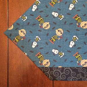 Trick or Treat Puppy & Charlie table runner-ONE ONLY!