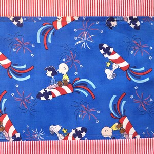 Red, white & blue Peanuts gang table runner-NEW!
