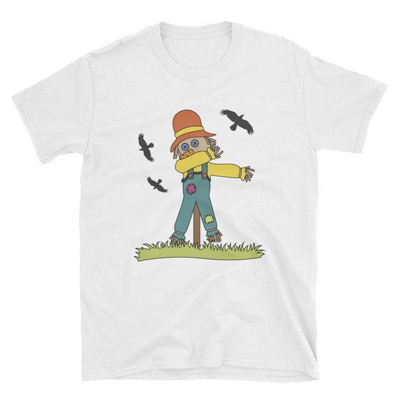 Funny Dabbing Scarecrow Tee Halloween Dab T Shirt Etsy