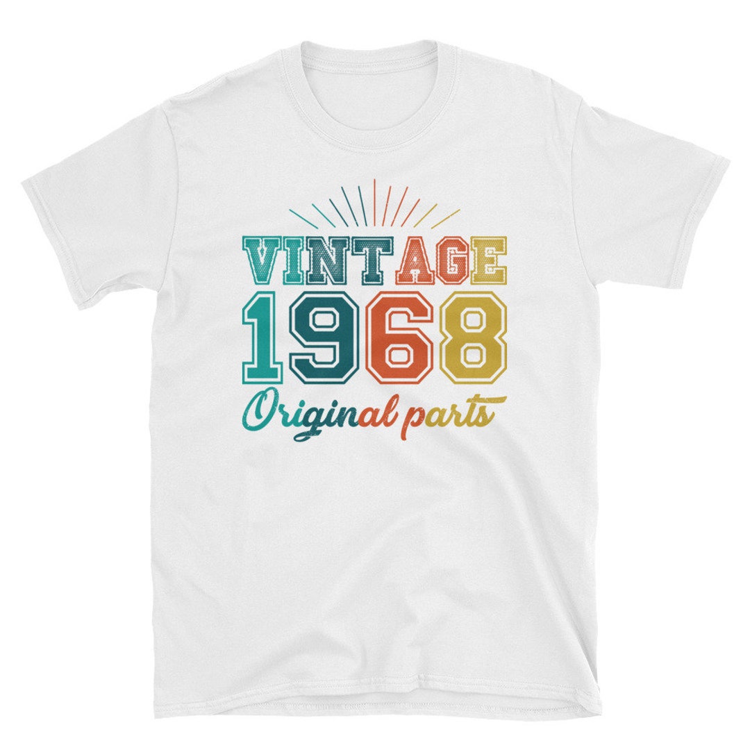 Vintage 1968 Funny Old School 50th Retro Gift T-shirt - Etsy