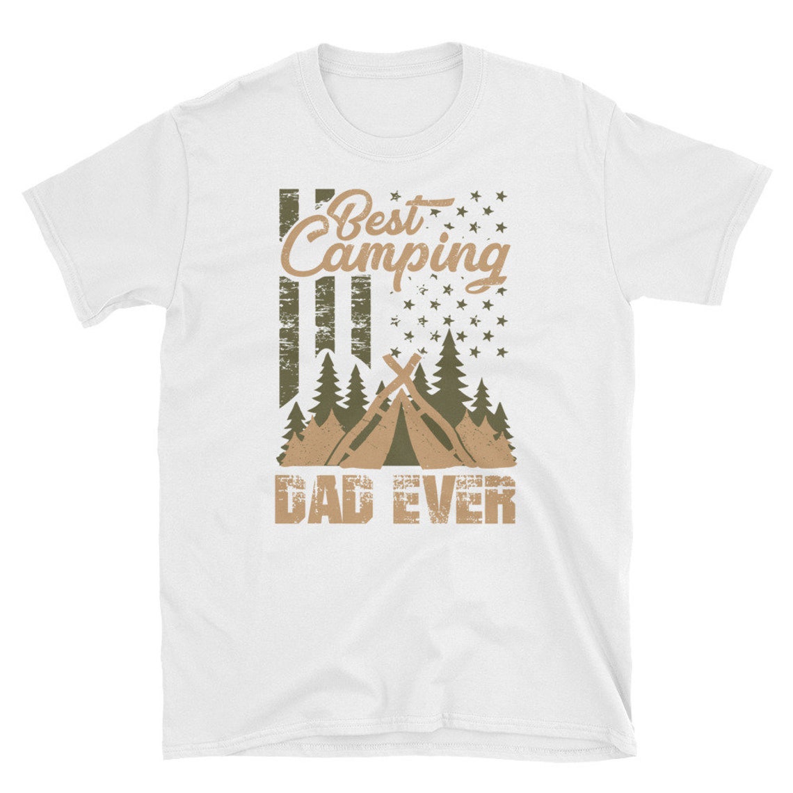 Best Camping Dad Ever Tshirt Gifts Father's Day Tee Etsy