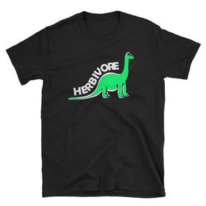Herbivore Dinosaur Vegan T-Shirt for Vegans and Vegetarians