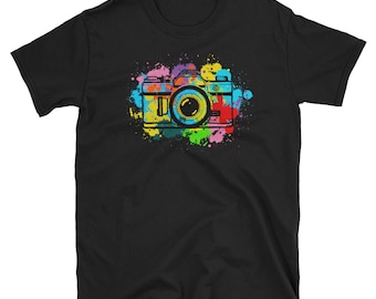 Photography Shirt: Watercolor Camera Photographer Photo Tee