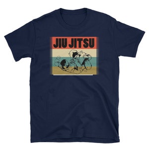 Vintage-Stil Jiu Jitsu Silhouette T-Shirt Geschenk-t-Shirt