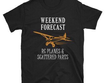 Weekend Forecast - RC Planes & Scattered Parts T-Shirt