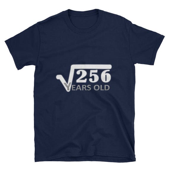 16th Birthday T-Shirt - Square Root Of 256: 16 Years Old 16th Birthday T-Shirt - Square Root Of 256: 16 Years Old