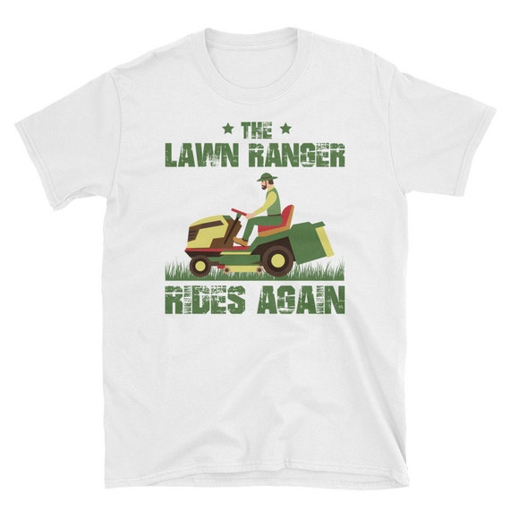 The Lawn Ranger Rides Again Funny Mowing T-shirt -  Norway