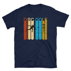 Vintage Style Disc Golf Silhouette T-Shirt Gift Tee