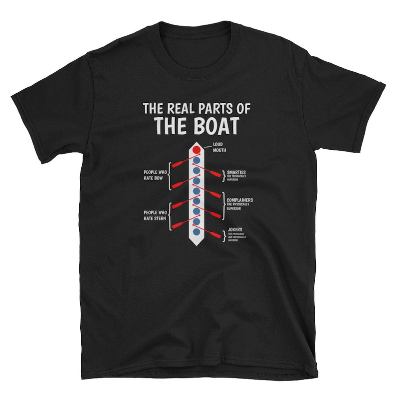 The Real Parts of the Boat Funny Rowing Tshirt Etsy