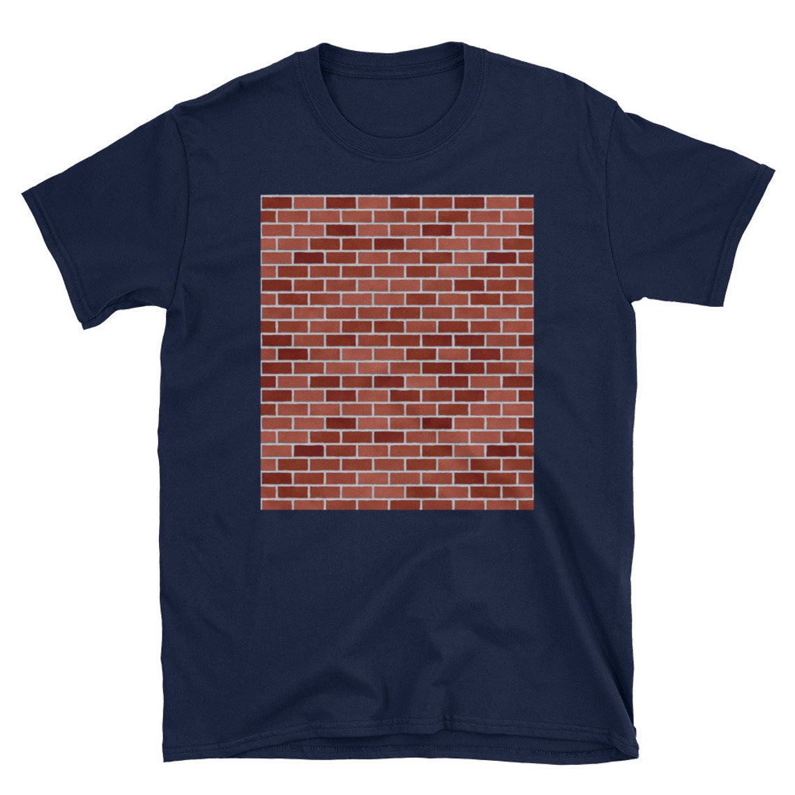 Brick Wall Tshirt Construction Masonry Building Graphic Tee Etsy