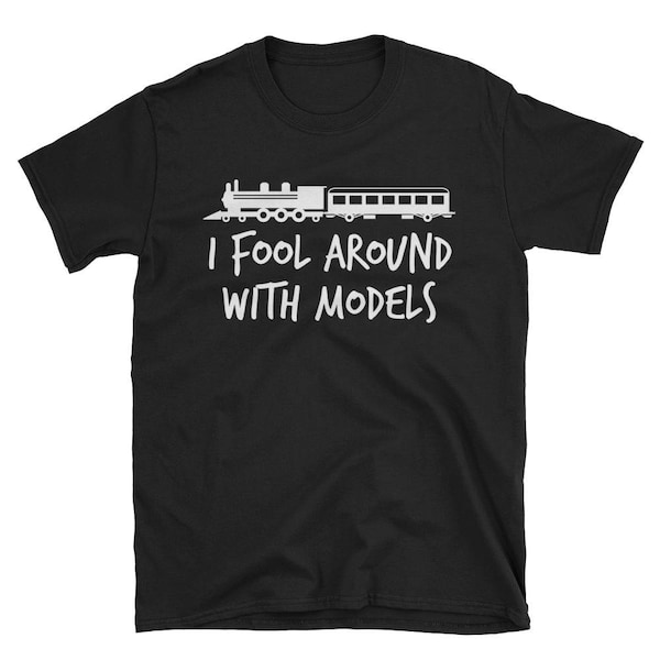 Modell-Zug-Shirt: Ich narre herum mit Modellen lustige Geschenk-t-Shirt